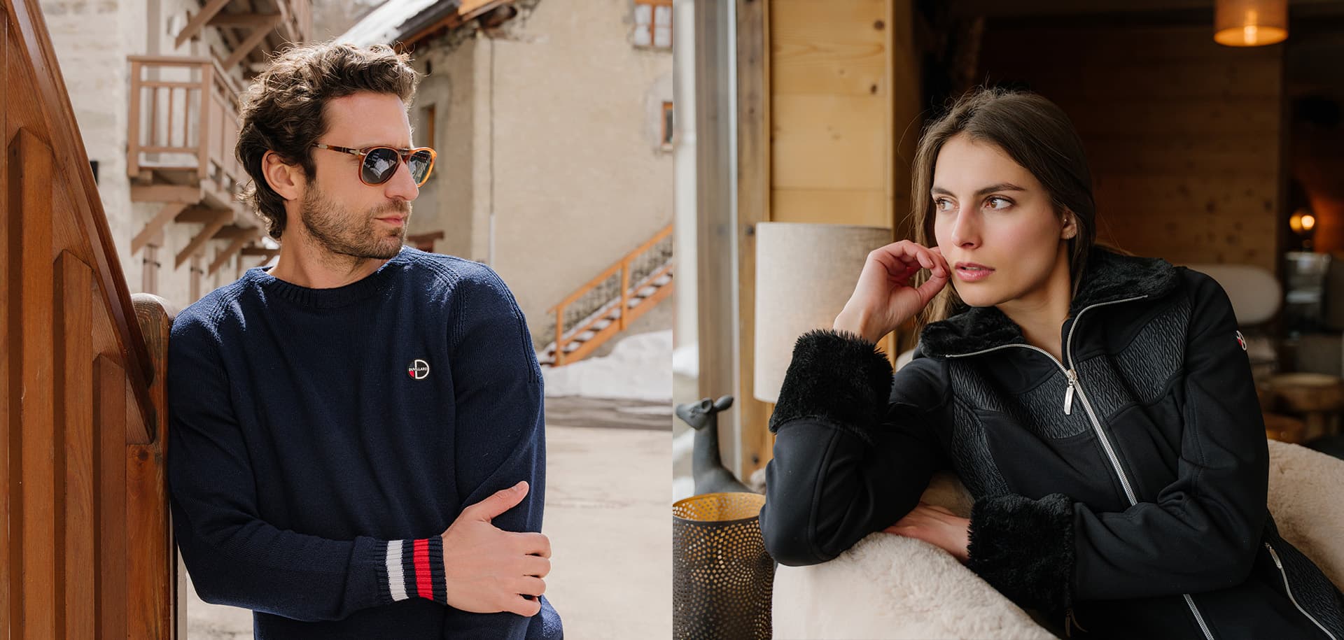 Une nouvelle collection de vêtements sport chic pour homme et pour femme..