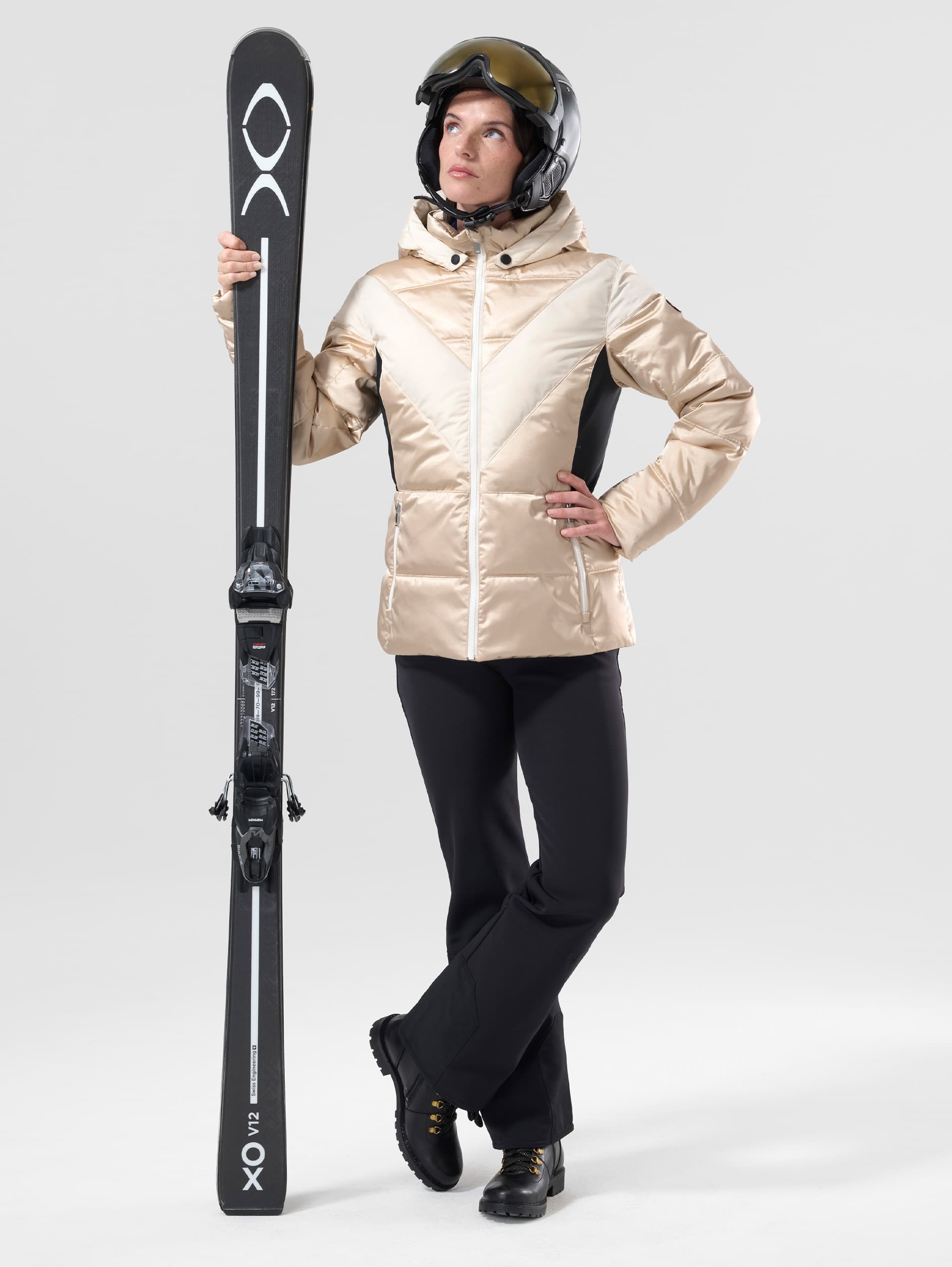 Doudoune de femme SKI ALANA - CHAMPAGNE