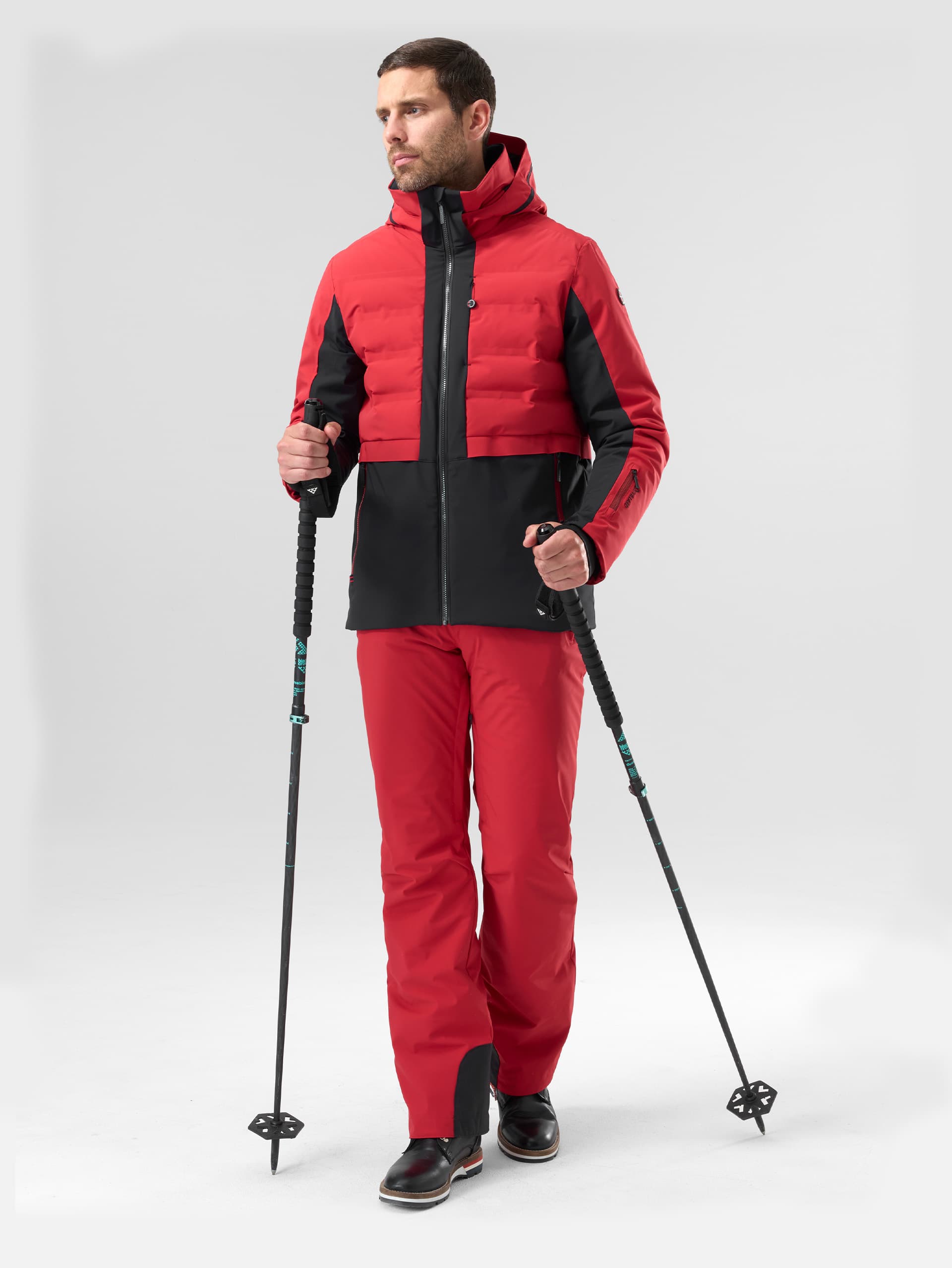 VESTE DE SKI CALIXTE HOMME - LAVA RED