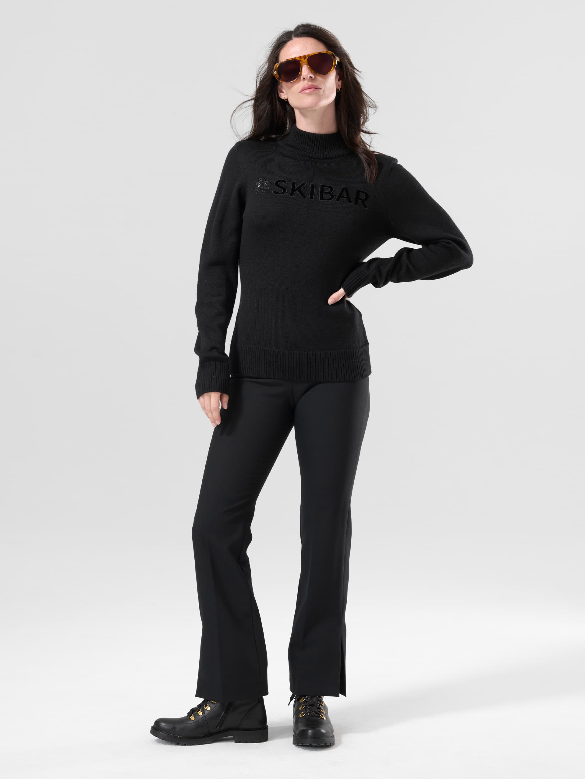 Pull Femme PERRA 2 - BLACK PRINT