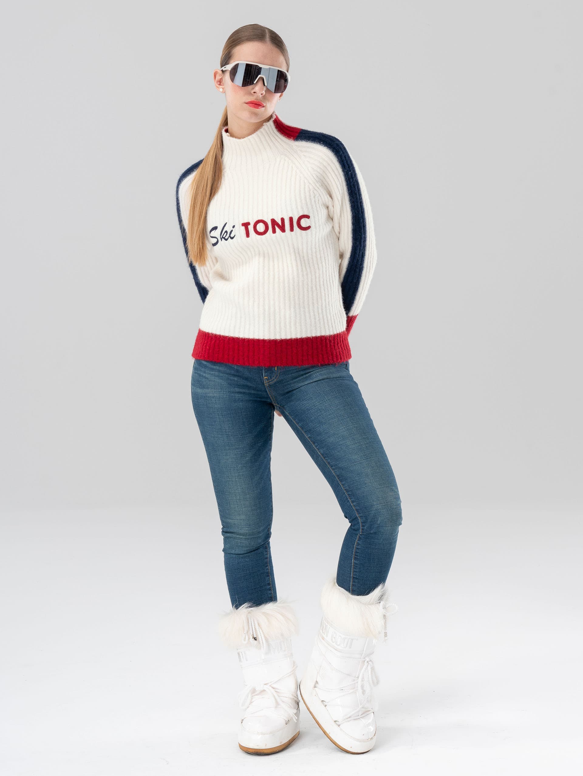POLA3 women's sweater - WHITE