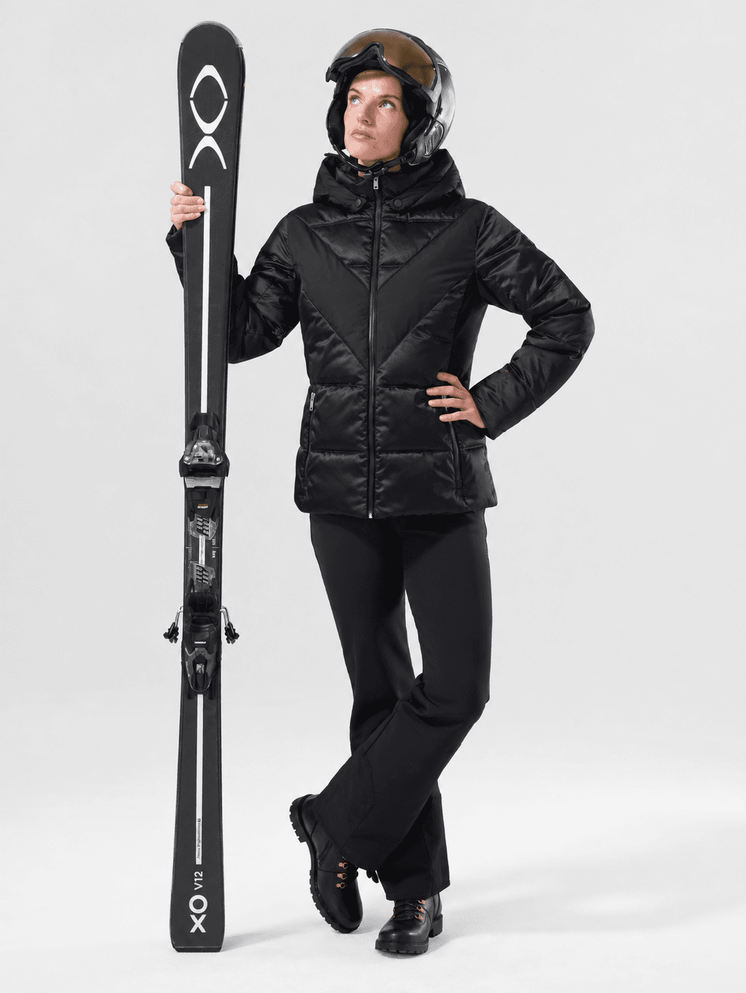 ALANA Women's Ski Down Jacket - BLACK