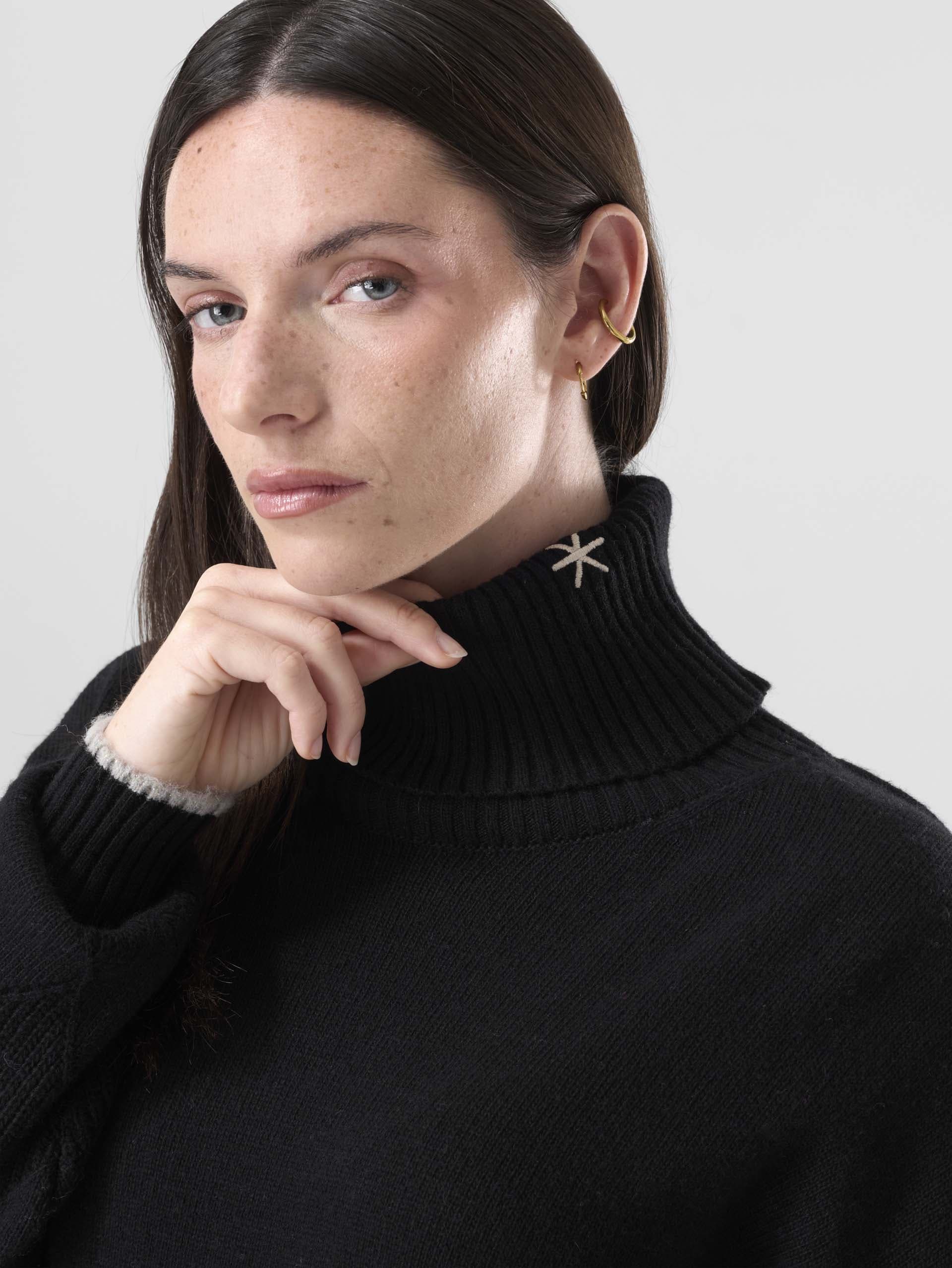 PEPINA Women's Turtleneck - BLACK